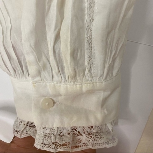 LoveShackFancy Target Talulah Pintuck Yoke Lace White Mini Dress - Picture 5 of 6